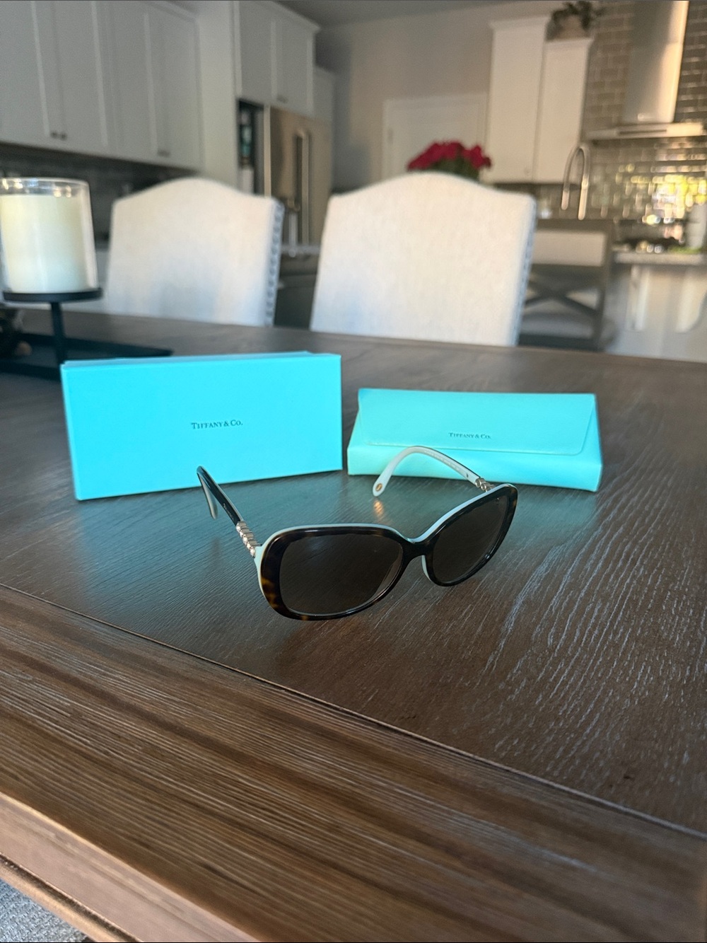 Tiffany & Co. Women's Tortoiseshell Sunglasses with Brown Lenses